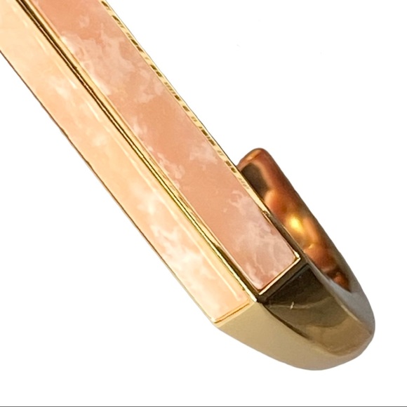 J. Crew Bracelet Cuff S-M Semiprecious-stone triangle-prism BI301 - Picture 5 of 9